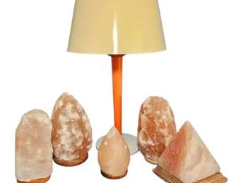 MCM Space Age Lightolier Ribbed Lamp Very 70s