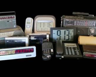 Ultimate Electronics Lot Vintage Audio, Satellite Tech,  Modern Clocks
