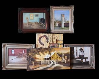 Winona Alder Estate Collection Original Western  Farmhouse Paintings