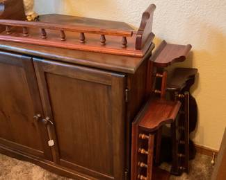 Wooden shelves 