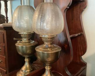 Brass lamp-23”