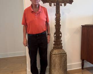 #30 - $1,500 - Amazing & rare Antique garden cross 25Wx7'Dx73'H