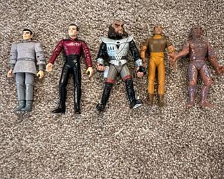 Star Trek: The Next Generation Action Figures Lot (5) - Playmates 1992