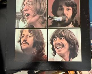 Assorted Vinyl Records - The Beatles ('1962-1966', 'Let It Be'), Bob Dylan ('Greatest Hits Vol. II'), Simon & Garfunkel, Barry Manilow ('Even Now')