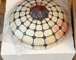 Tiffany Style Stained Glass Flush Mount Ceiling Light Shade