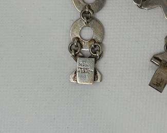 Sterling Silver "XOXO" Link Bracelet - Taxco