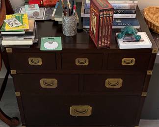 Campaign Style Mahogany Chest of Drawers