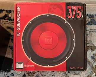 Dual XS10 10" 375 Watt Peak Subwoofer