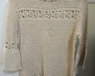 Vintage Crochet Lace Blouse