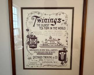 Twinings "The Oldest Tea Firm in the World" Advertisement Print