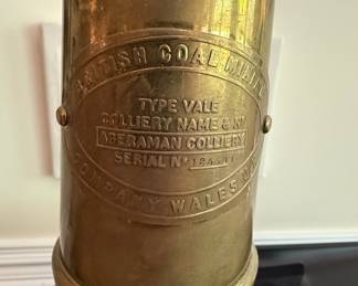 British Coal Mine Type Vale "Aberaman Colliery" Lamp