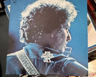 Assorted Vinyl Records - The Beatles ('1962-1966', 'Let It Be'), Bob Dylan ('Greatest Hits Vol. II'), Simon & Garfunkel, Barry Manilow ('Even Now')