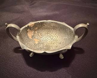 Alexander Clark English Pewter Footed Bowl