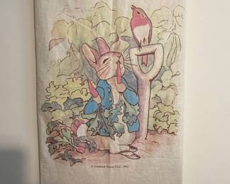Peter Rabbit Fabric Panel - Beatrix Potter 1982