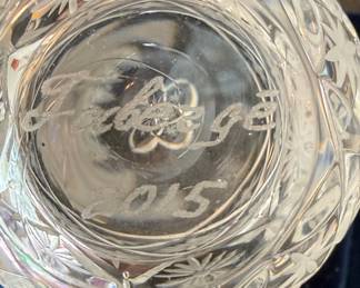 Cut Crystal Egg Paperweights - Signed "Fabergé" 2015