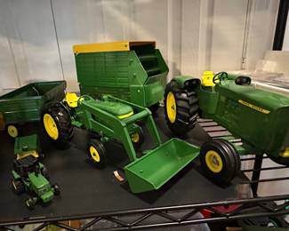 John Deere Toy Tractors and Implements