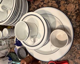 Dansk Christianshavn Blue Dinnerware Set
