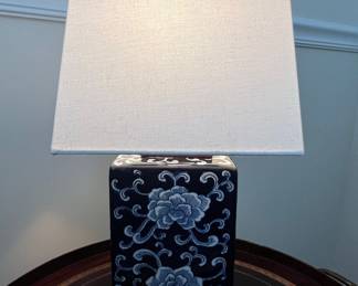Ralph Lauren Blue and White Chinoiserie Ceramic Table Lamp