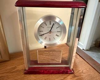 Danbury Mint "Live Well, Laugh Often, Love Much" Mantel Clock