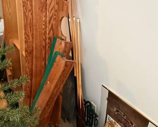 Oak Pool Table Rails and Legs