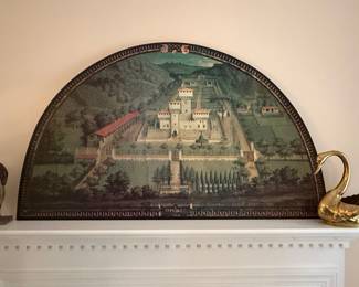 Giusto Utens "Castello Mediceo di Cafaggiolo" Reproduction Panel
