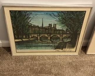 Bernard Buffet, "Notre Dame", Lithograph, 1968