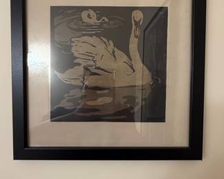 The Beautiful Swan Woodcut Art Print by William Nicholson