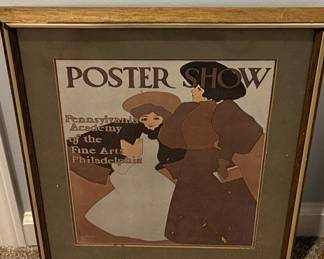 Maxfield Parrish Poster Show - Pennsylvania Academy of the Fine Arts Philadelphia Poster