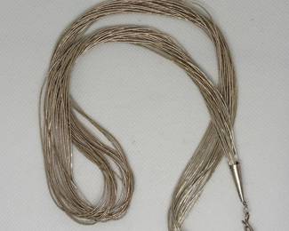 Sterling Silver Liquid Multi-Strand Necklace