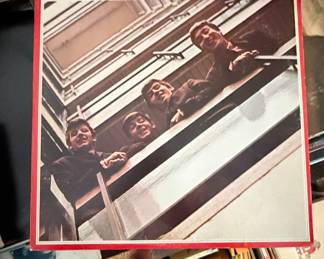 Assorted Vinyl Records - The Beatles ('1962-1966', 'Let It Be'), Bob Dylan ('Greatest Hits Vol. II'), Simon & Garfunkel, Barry Manilow ('Even Now')