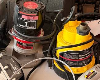 Craftsman 1 HP Router and Sears Submersible Utility Pump