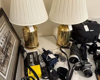 Nikon Camera Lot with Lenses and Accessories