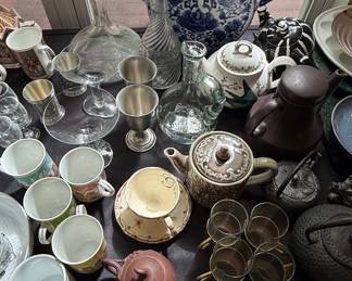 Assorted Teaware and Barware Collection