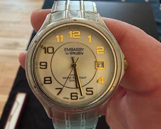 Gruen Embassy Two-Tone Quartz Watch with Date