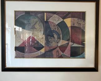 Richard Hall Abstract Geometric Framed Print