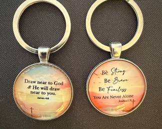 Inspirational Verse Keychains (Set of 2)