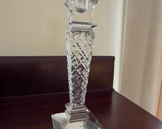Towle Cut Crystal Candlestick