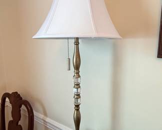 Brass and Crystal Table Lamp