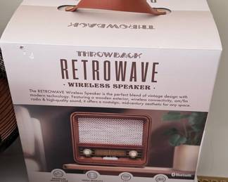 Power Smokeless Grill and Throwback Retrowave Wireless Speaker