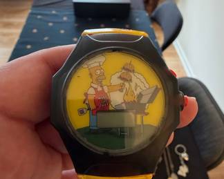 The Simpsons Homer Simpson Burger King "Kiss the Chef" Digital Watch