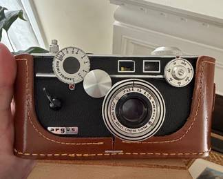 Argus C3 Rangefinder Camera with Leather Case
