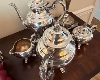Silver Plated Tea Set (4 Pieces) - F.B. Rogers