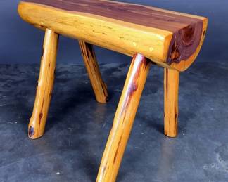 Hand Crafted Log Stool 