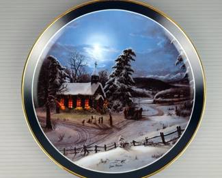 Illuminations Distributing Co. Jesse Barnes "Church In The Wildwood" Decorative 10" Plate, Numbered 894/5000 