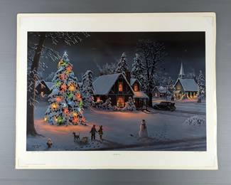 Jesse Barnes "O Christmas Tree" Signed And Numbered Print, 601/2800, Print Envelope, 21" x 27"