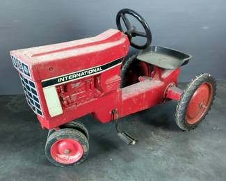 International Harvester Pedal Tractor With Matching Trailer 