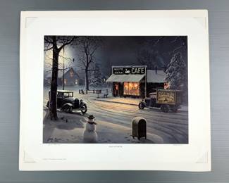 Jesse Barnes "Supper And Small Talk" Signed And Numbered Print, 1448/2800, Includes COA, Print Envelope And Board, 18" x 21" 