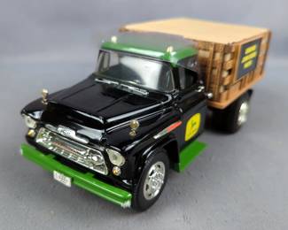 Ertl Prestige Series Diecast 1:25 Scale John Deere Dealership 1957 Chevy Stake Truck #5049CO, In Original Box 