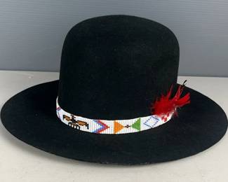 Billy Jack Style Hat, Marked Yellowstone National Park On Inside, Size 7 1/4 