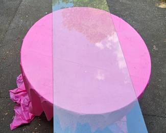 Rectangular glass table top